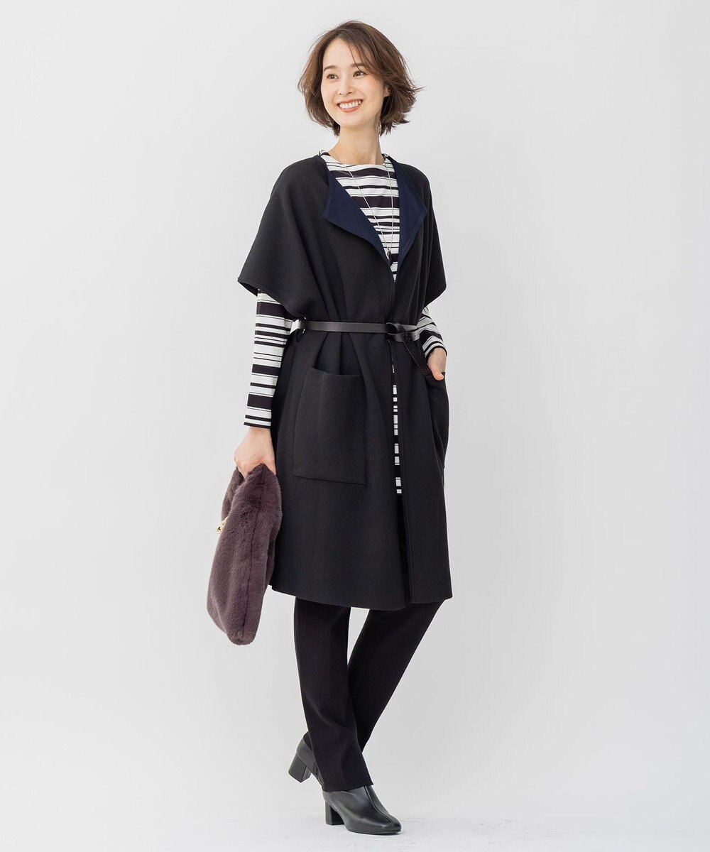 自由区 フェイクファーワンハンドル バッグ 