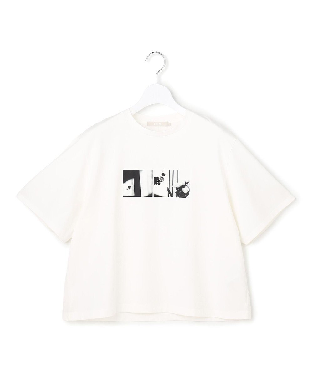 ICB クロップド ロゴTEE（フォトプリント） 