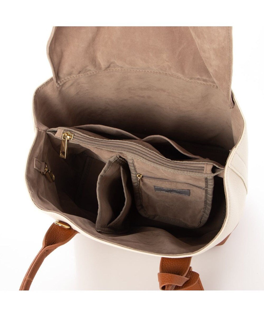 UNBILLION 【テレビ ドラマ着用アイテム】cachecache ショルダー付きパーテーション合成皮革トート 