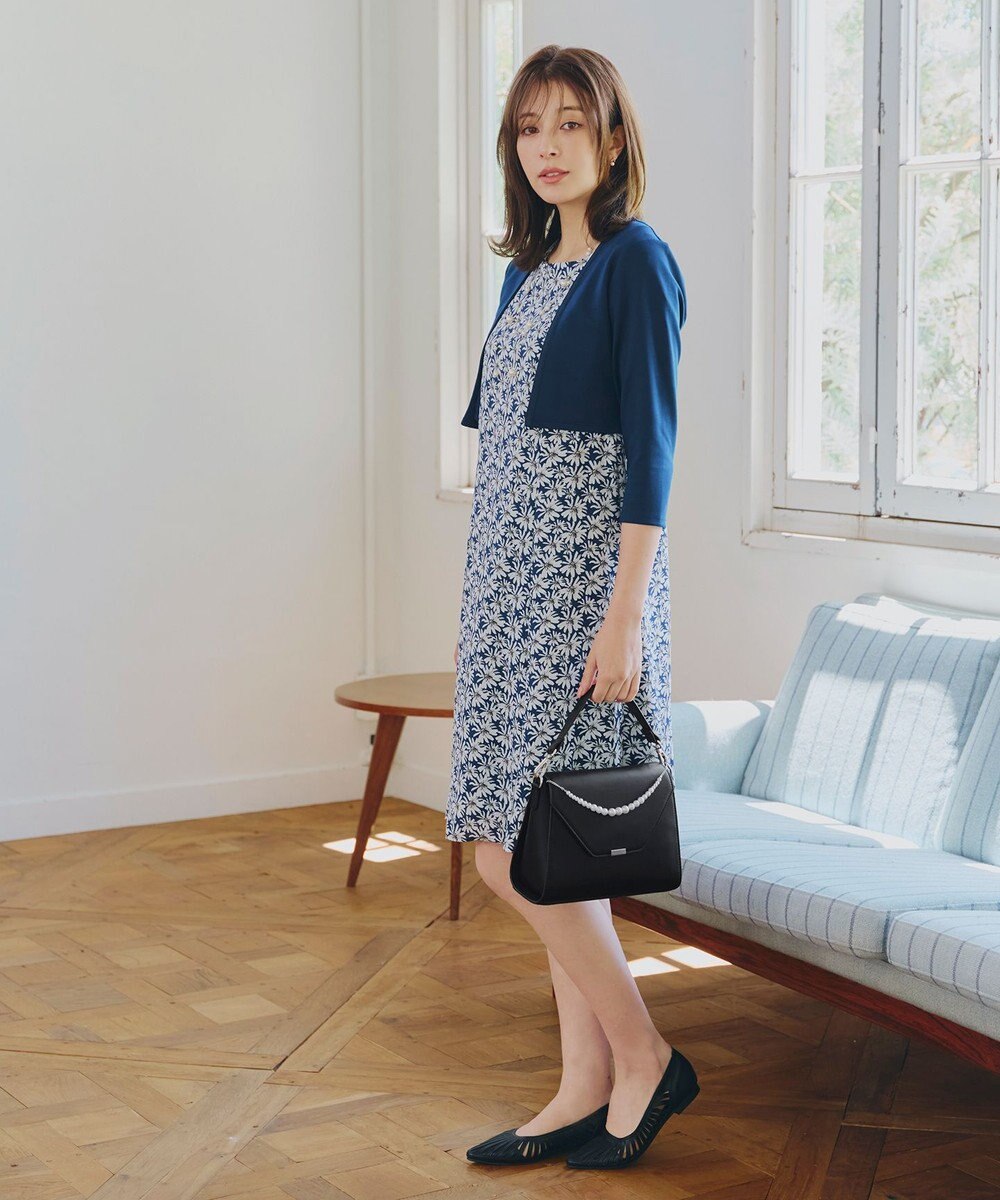 Tiaclasse 【安田美沙子さん着用・4way /2TYPEハンドル】パールチェーン付きハーフフォーマルミニバッグ 