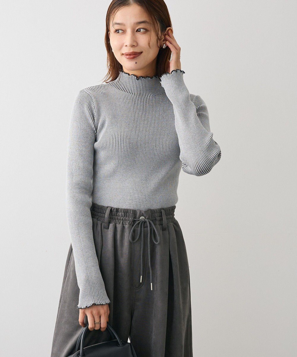 Green Parks ・ＡＮＤＳＥＡＲＣＨ　メランジリブハイネックニット 