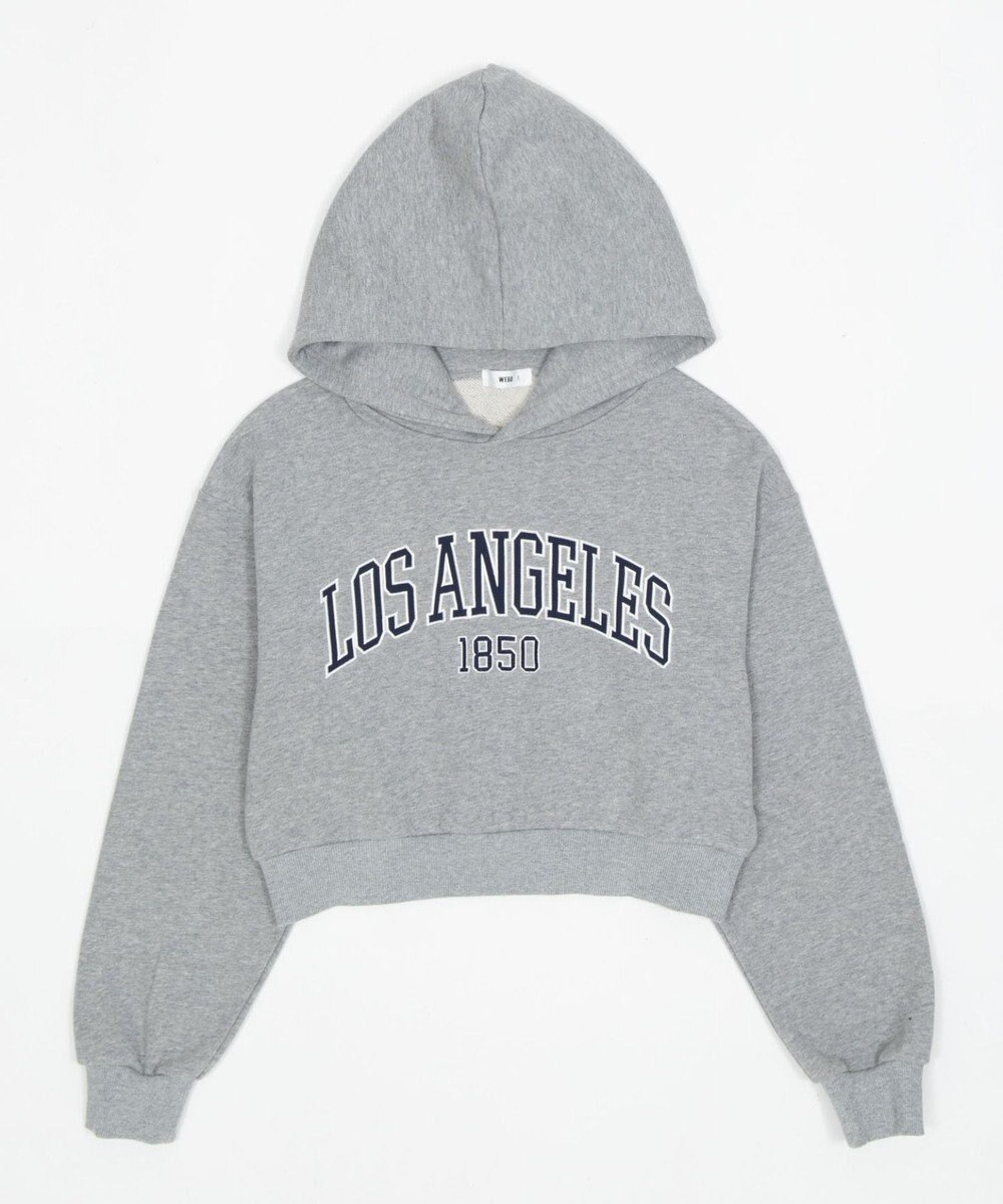 WEGO グラフィックショートプルパーカー 