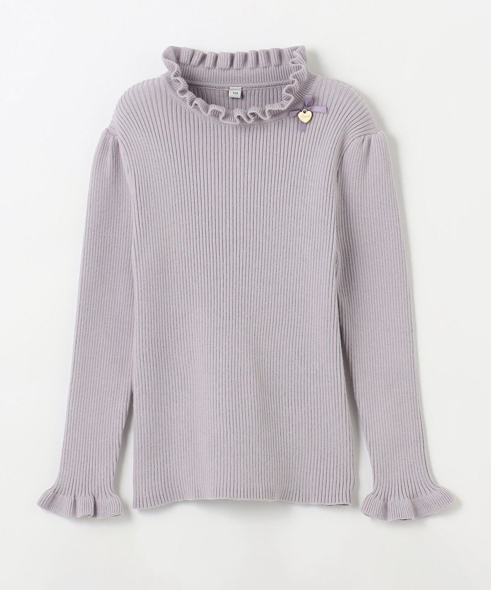 ANY KIDS 首フリルしあわせタッチニット 