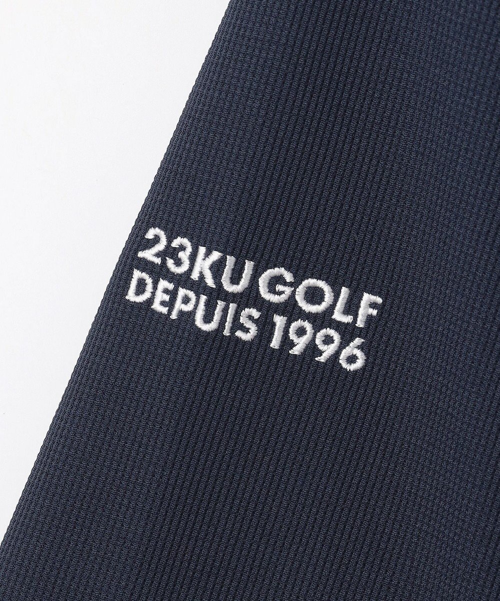 23区GOLF 【MEN】ミニワッフル長袖ポロ 