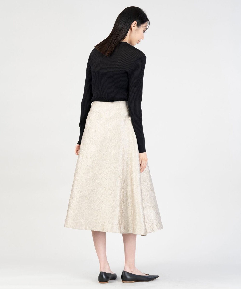 23区 【エステータ】シャイニージャカード フレアスカート 