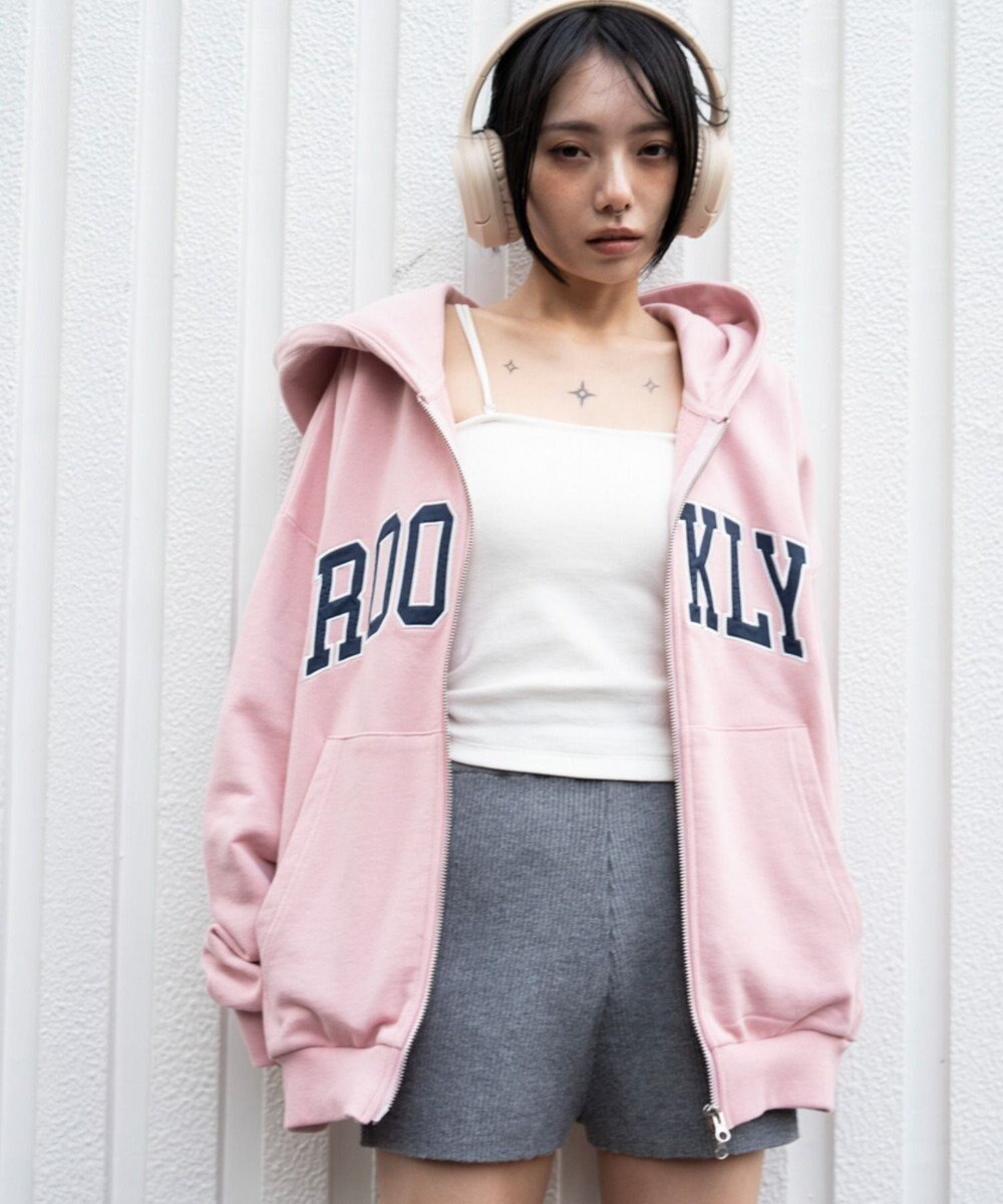 WEGO グラフィックBIGZIPパーカー 