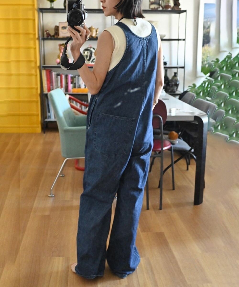 woadblue 【157】SALOPETTE デニムサロペット 