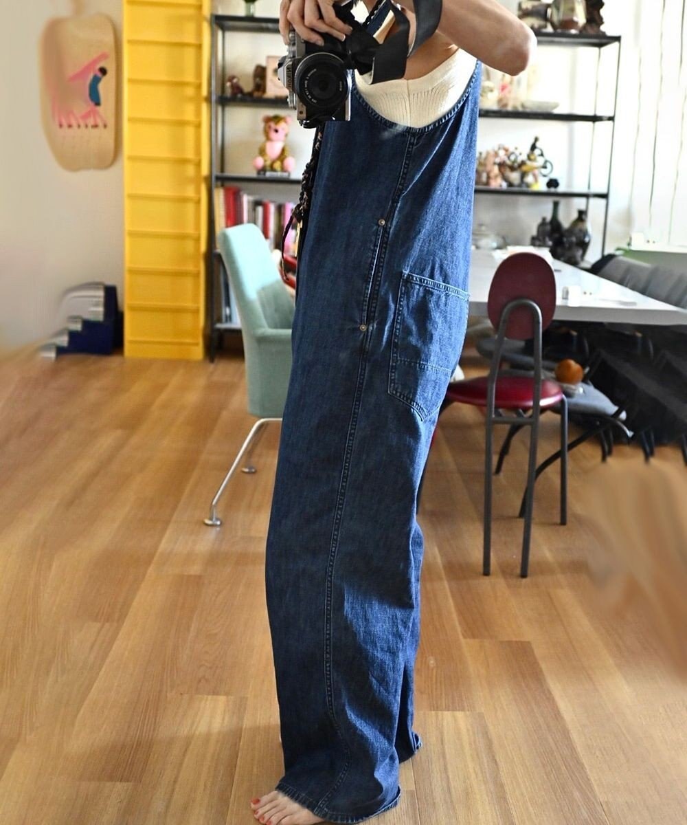 woadblue 【157】SALOPETTE デニムサロペット 