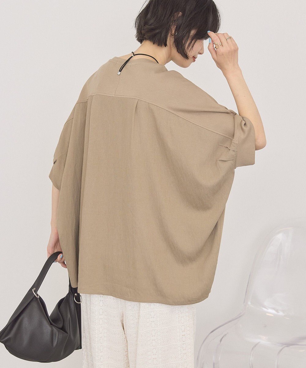 AMERICAN HOLIC 異素材コクーンプルオーバー 