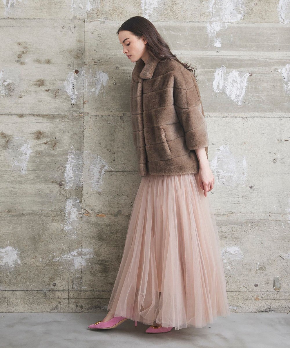 GRACE CONTINENTAL 【LOU ANDREA】フェイクショートコート 