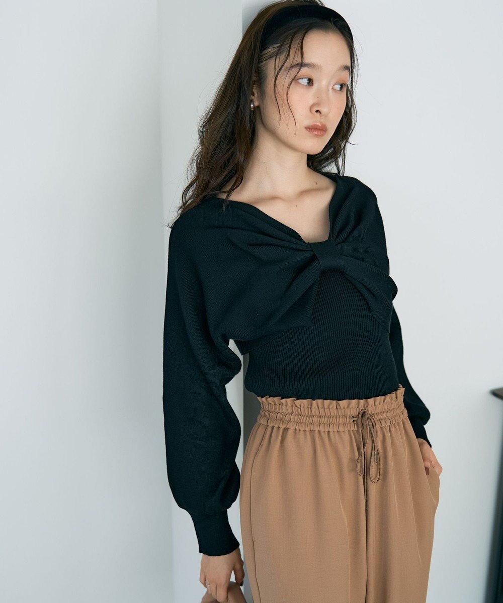 earth music&ecology 【WEB限定】リボンニットアンサンブル 