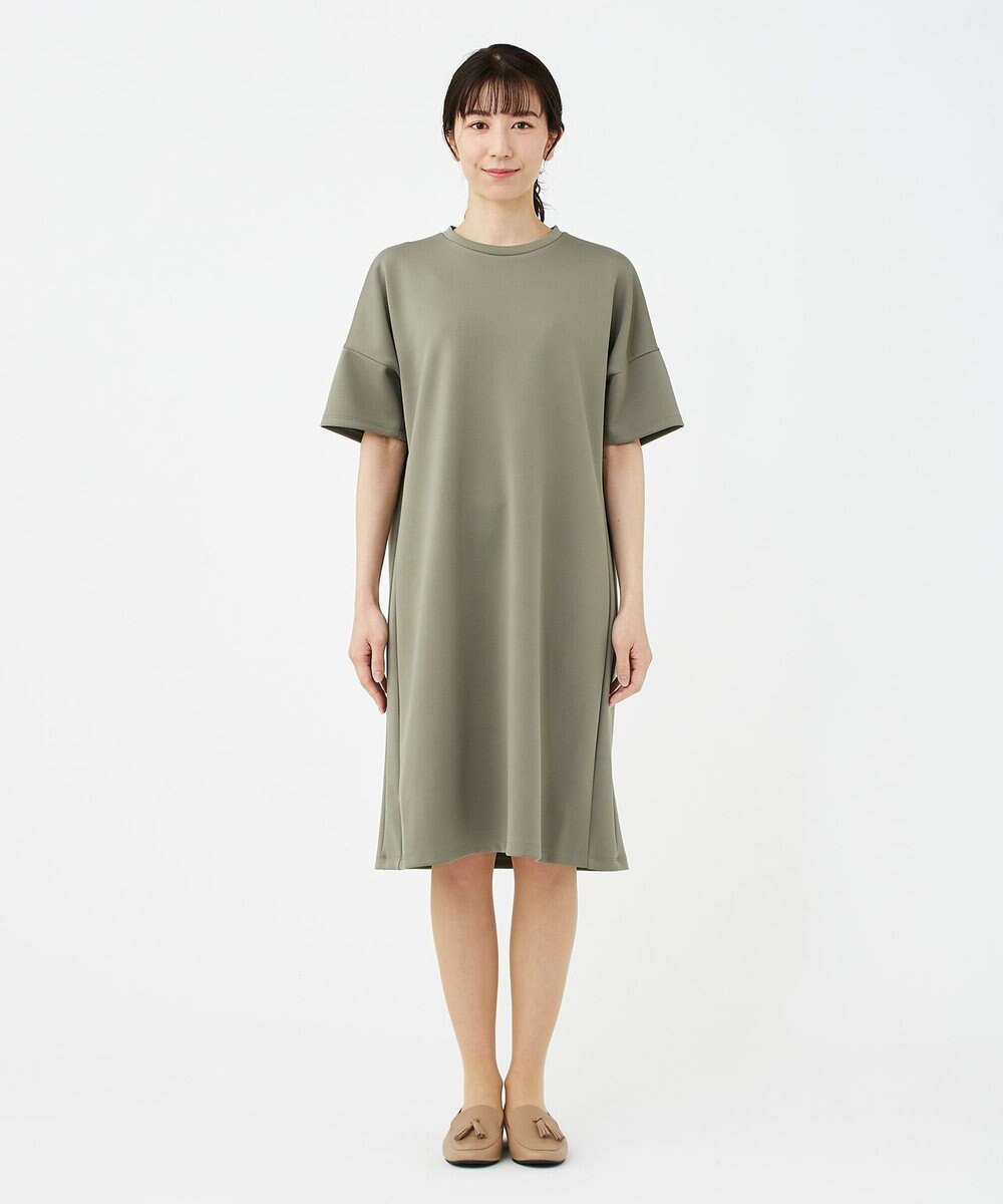 KASHIYAMA 【抗菌繊維】スタイリッシュジャージー オーバーサイズドレス 