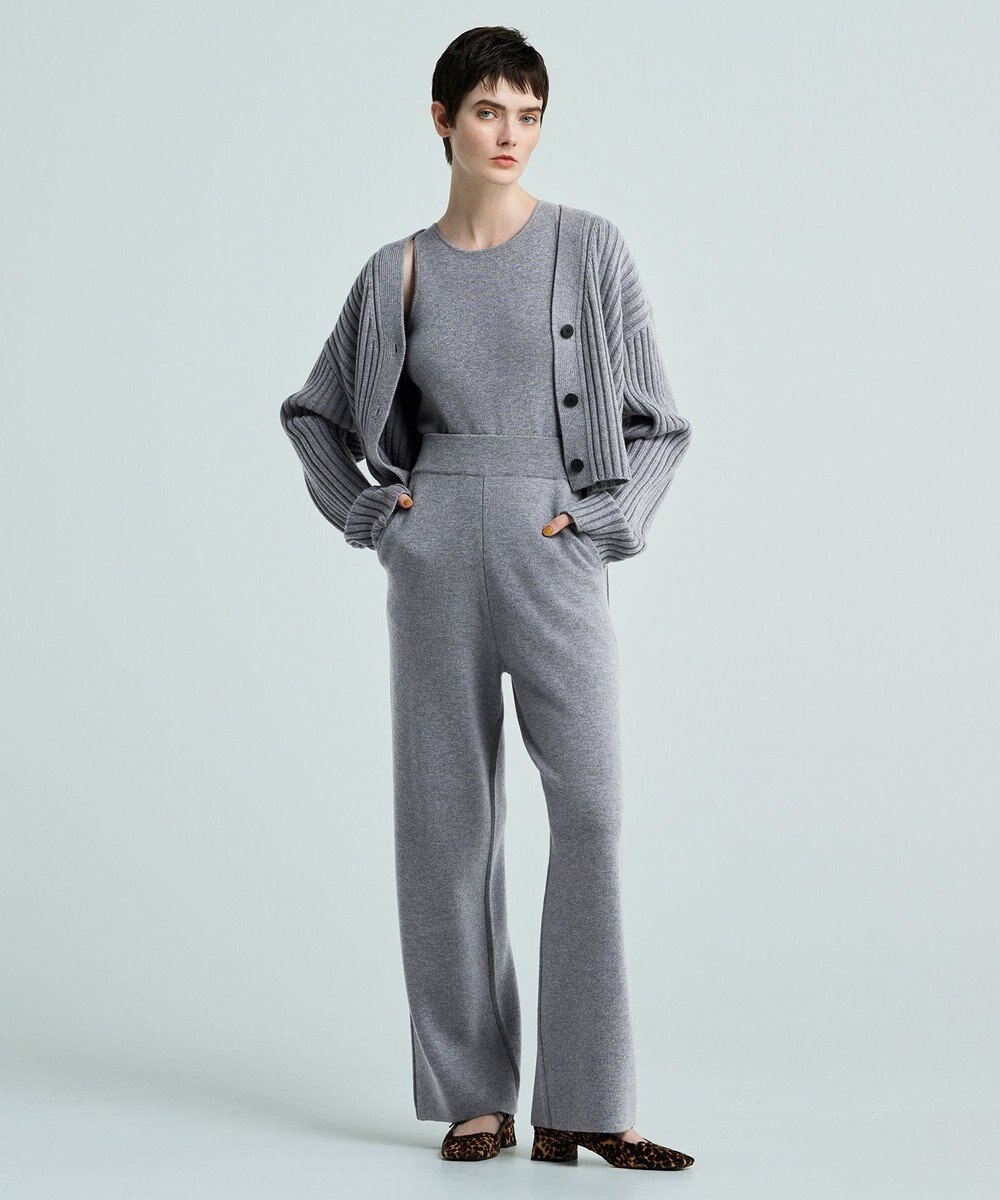 uncrave 【洗える】メリノウール ショートカーディガン（uncrave WHITE） 