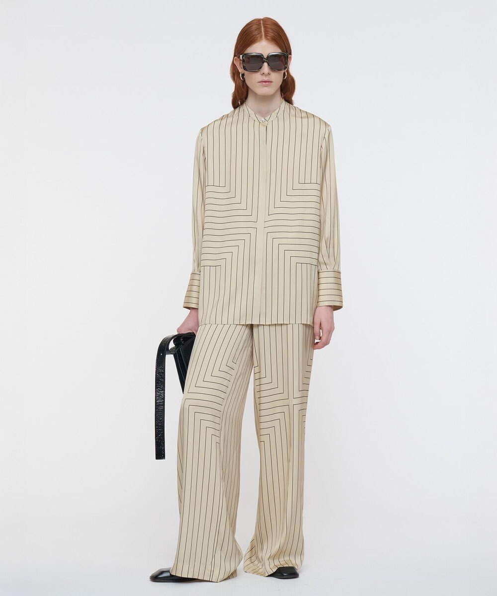 JOSEPH ジオメトリック アニメーション　ロングスリーブブラウス 