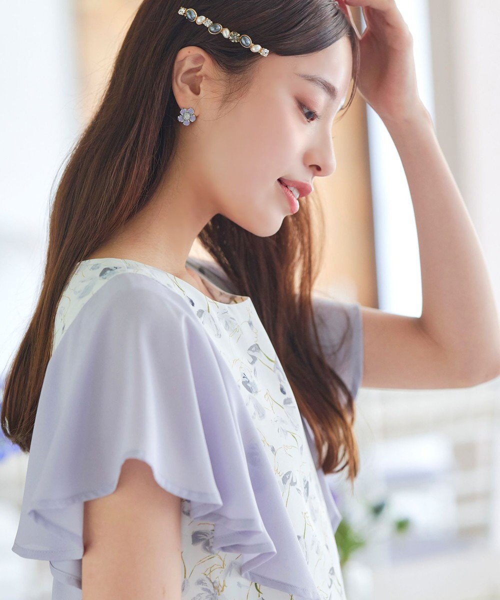 Tiaclasse カラーフラワーピアス 