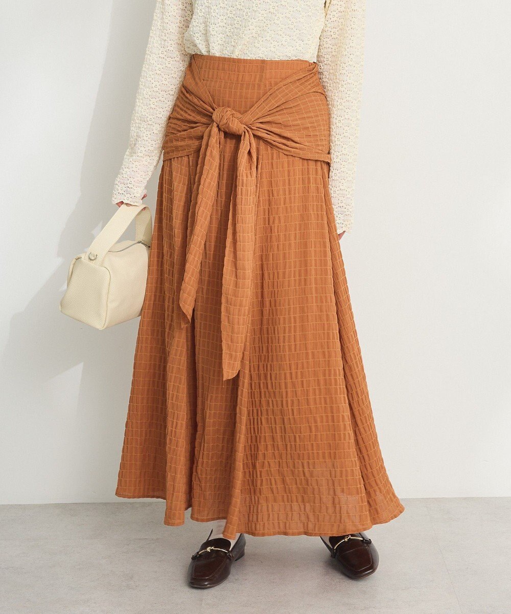 CRAFT STANDARD BOUTIQUE ツイストベルトフレアスカート 