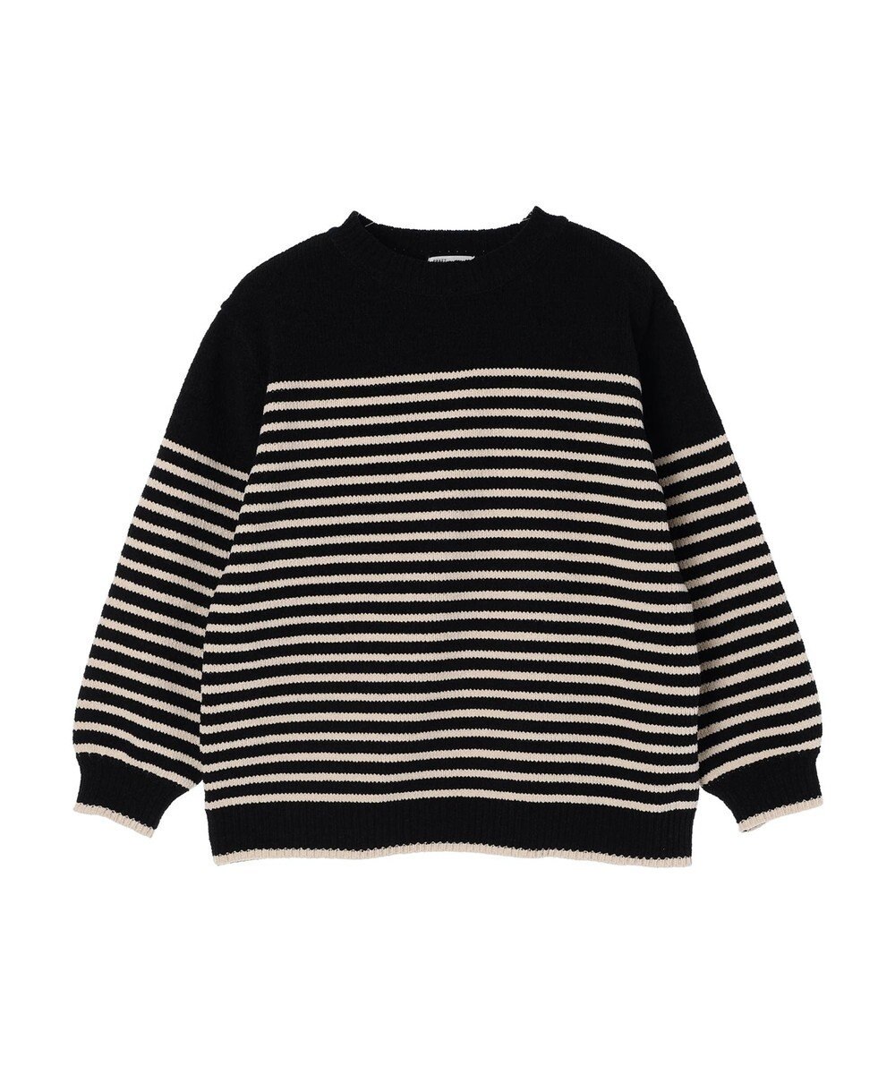 CRAFT STANDARD BOUTIQUE 洗えるモールニットボーダープルオーバー 