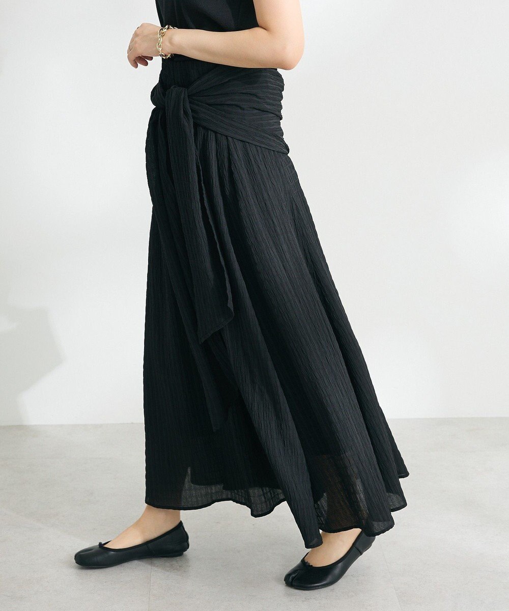 CRAFT STANDARD BOUTIQUE ツイストベルトフレアスカート 