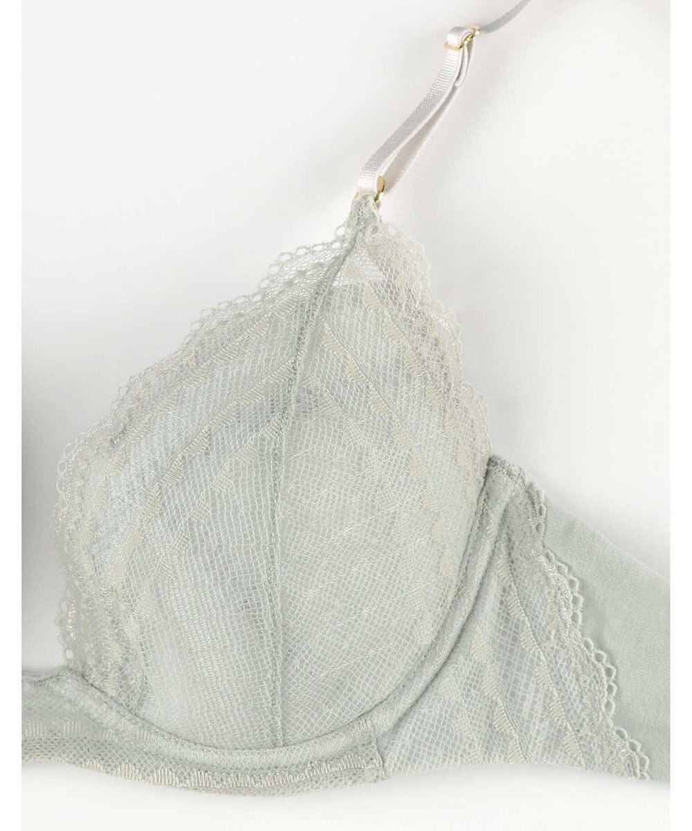 une nana cool リニューアル【綿混】ビタードットコットン 3/4カップブラ 