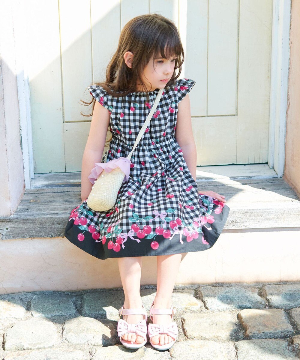 ANY KIDS 総柄 サマーワンピース 