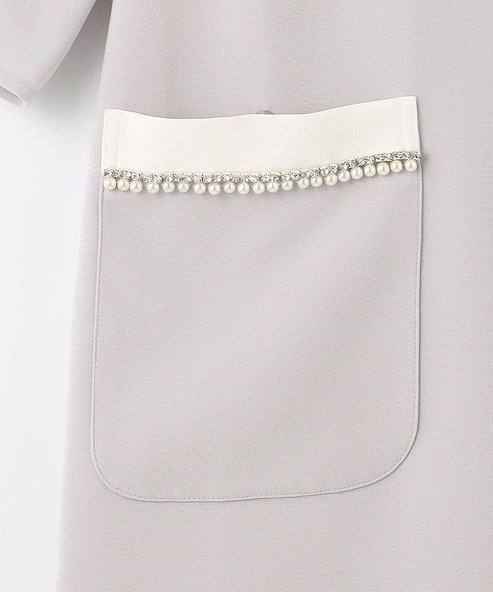 GRACE CONTINENTAL バイカラービジューワンピース 