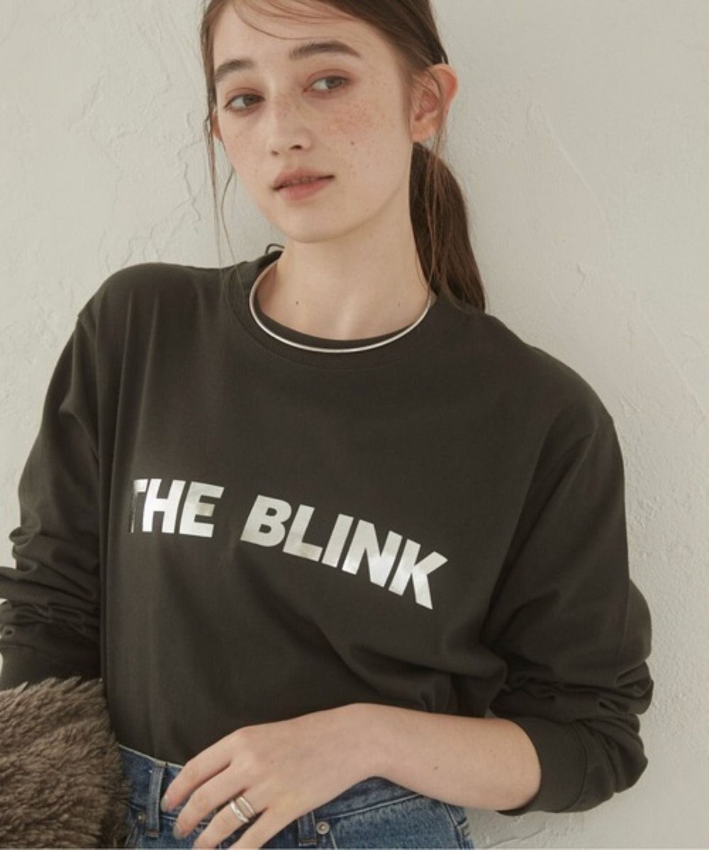 WEGO 【ANGIE VINTAGE】フロッキープリントロゴロンT 