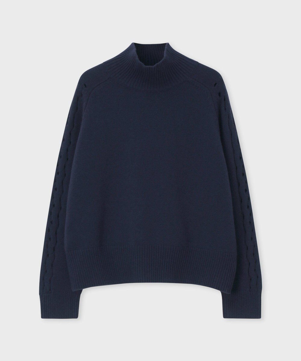 Paul Smith レースモチーフ ニット トップス ネイビー