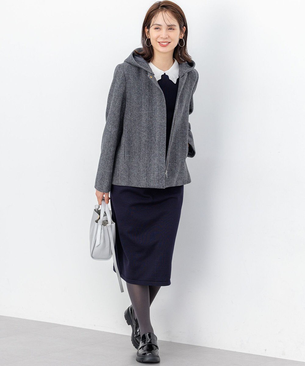 組曲 L ウールモッサ ショートコート 