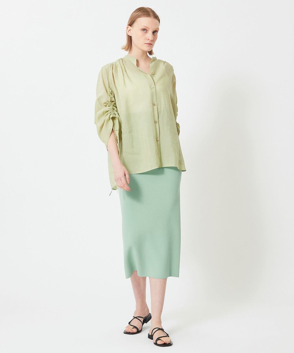 BEIGE， LILAC / シアーブラウス 