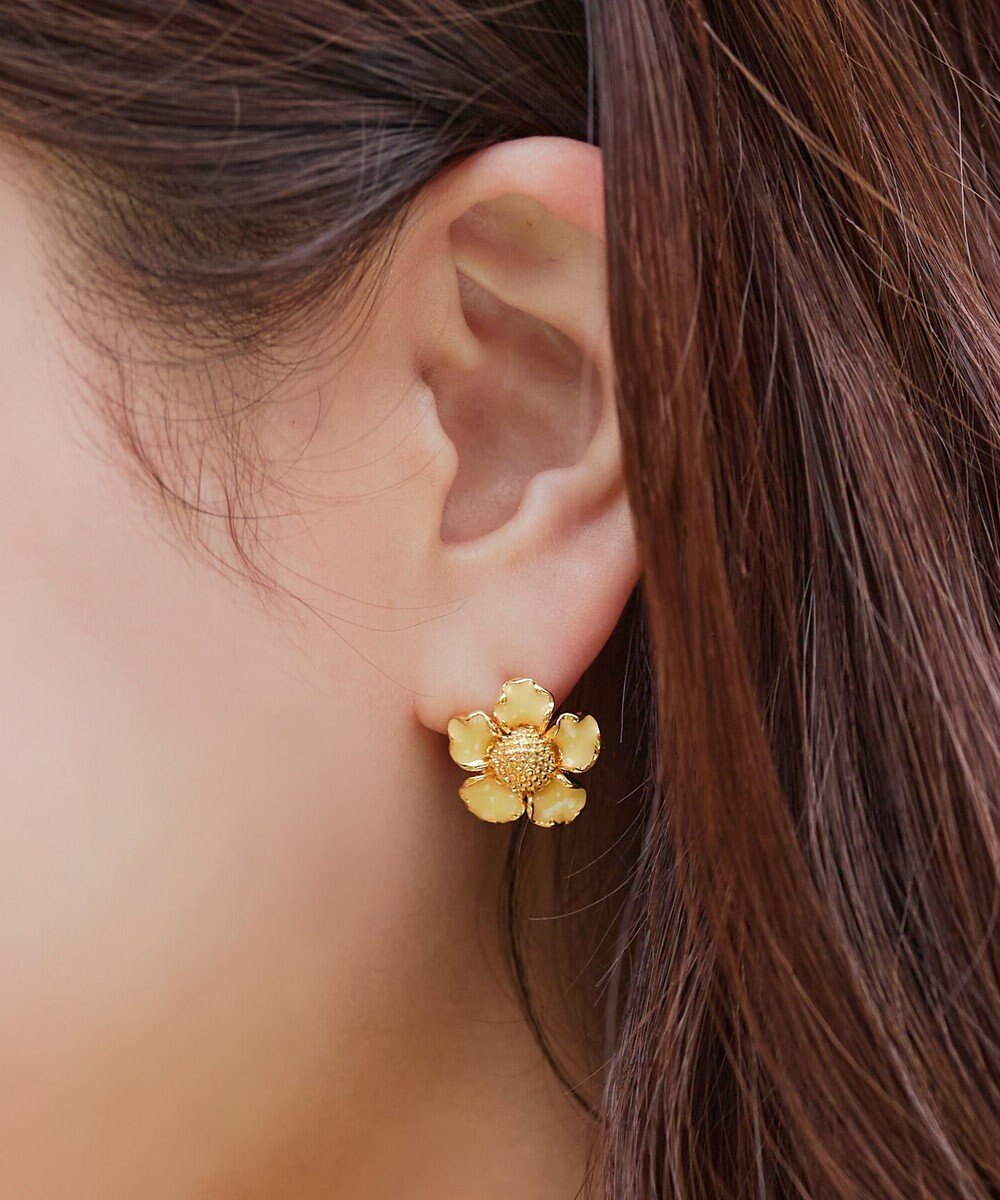 Tiaclasse カラーフラワーピアス 