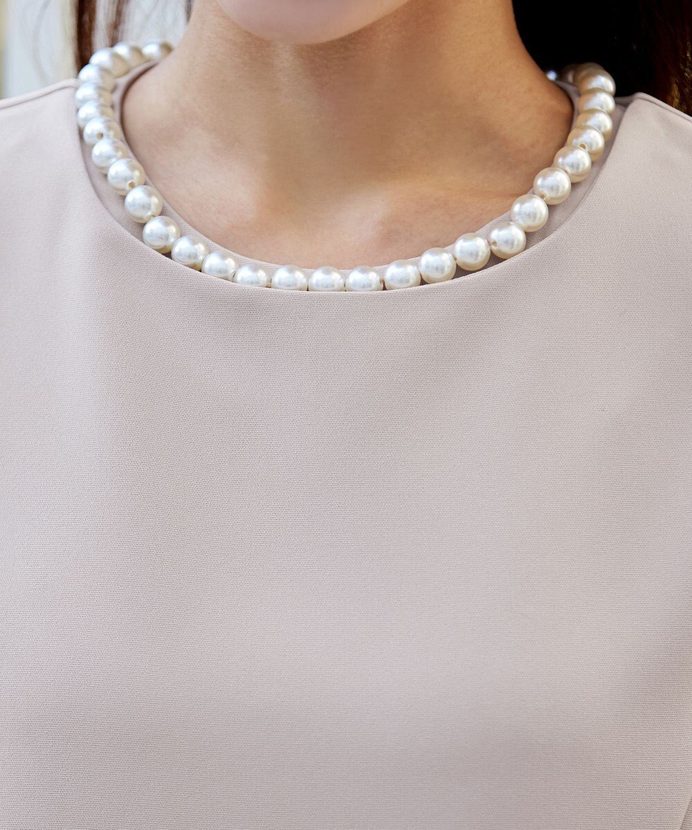 Tiaclasse 【3WAY・ストレッチジョーゼット】付け襟チュニック 