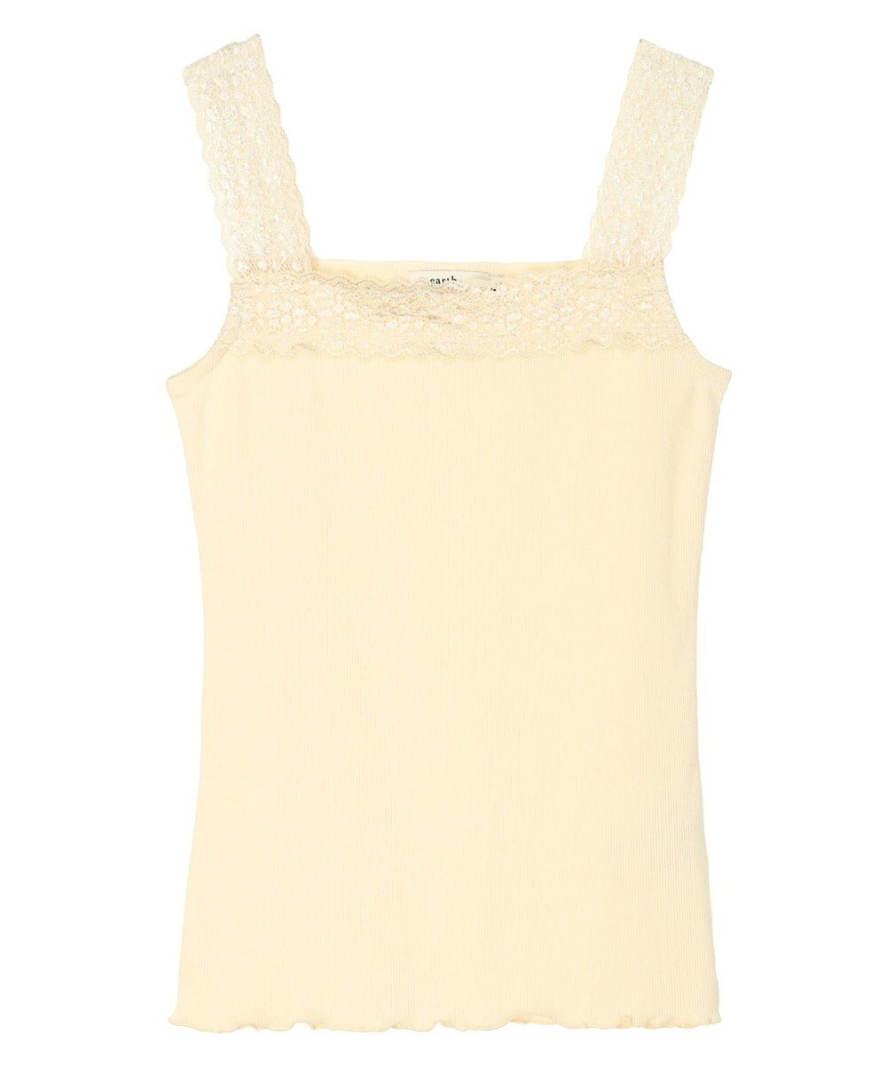 earth music&ecology レーススクエアキャミソール 