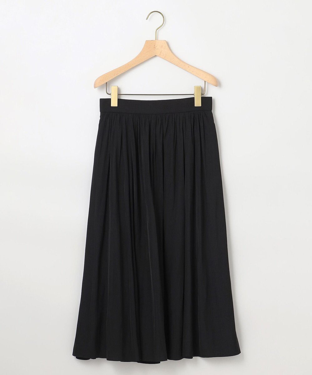 組曲 S 【WEB限定】ギャザーライトデシン スカート 