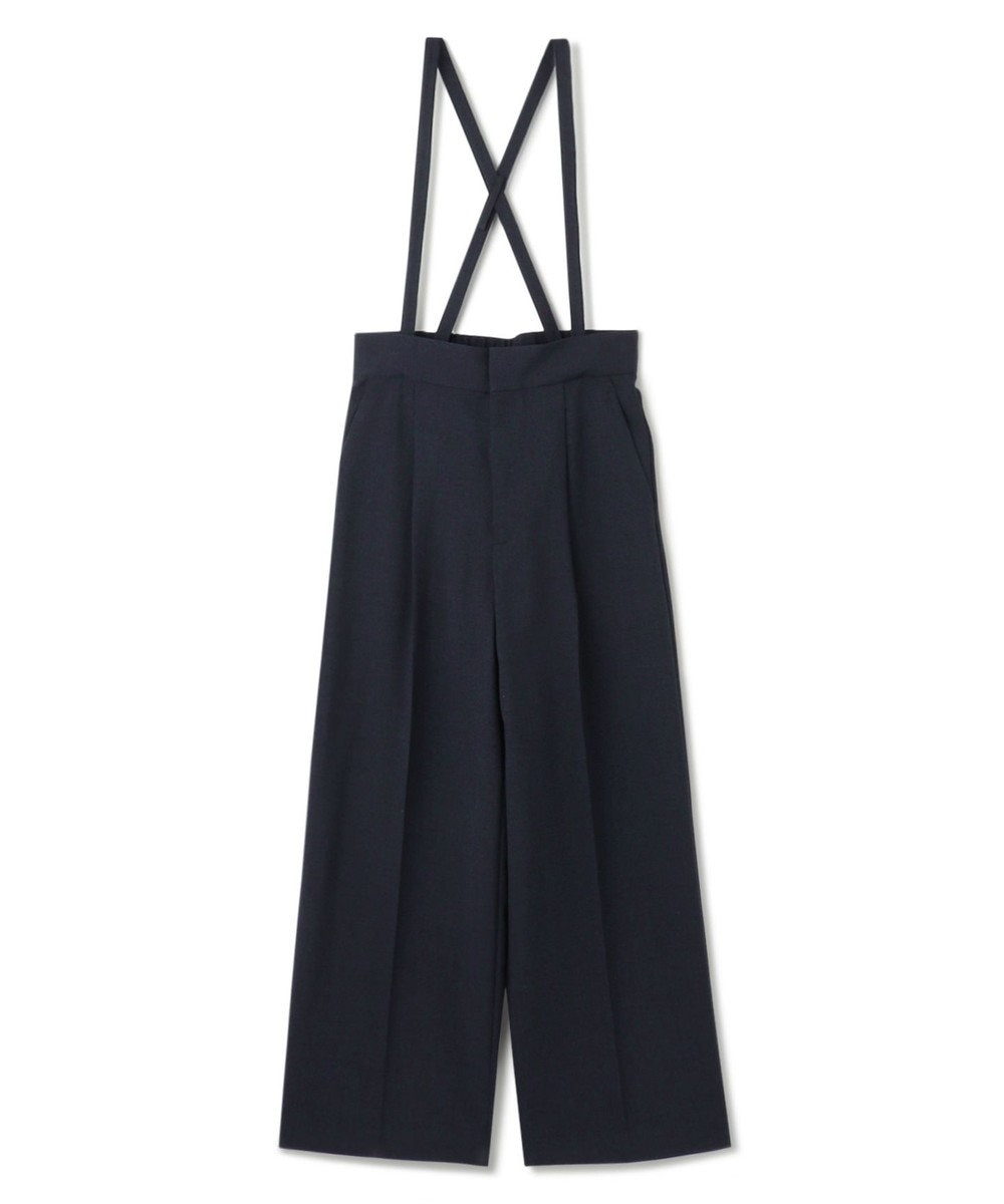 uncrave ウォッシャブルドライサップ ワイドパンツ（サスペンダー付き） 