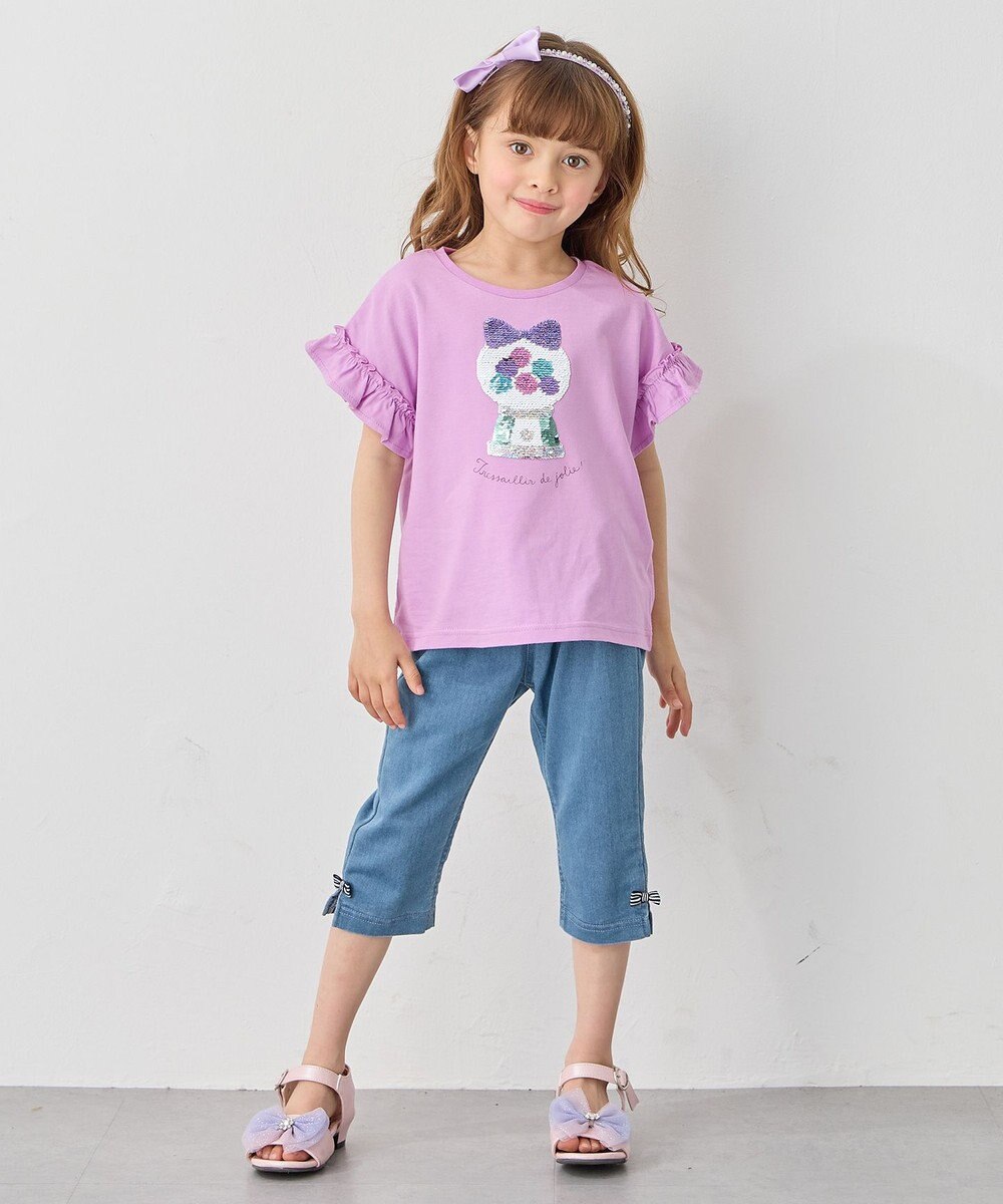 ANY KIDS 接触冷感 しろくま ミラクルスパンコール Tシャツ 