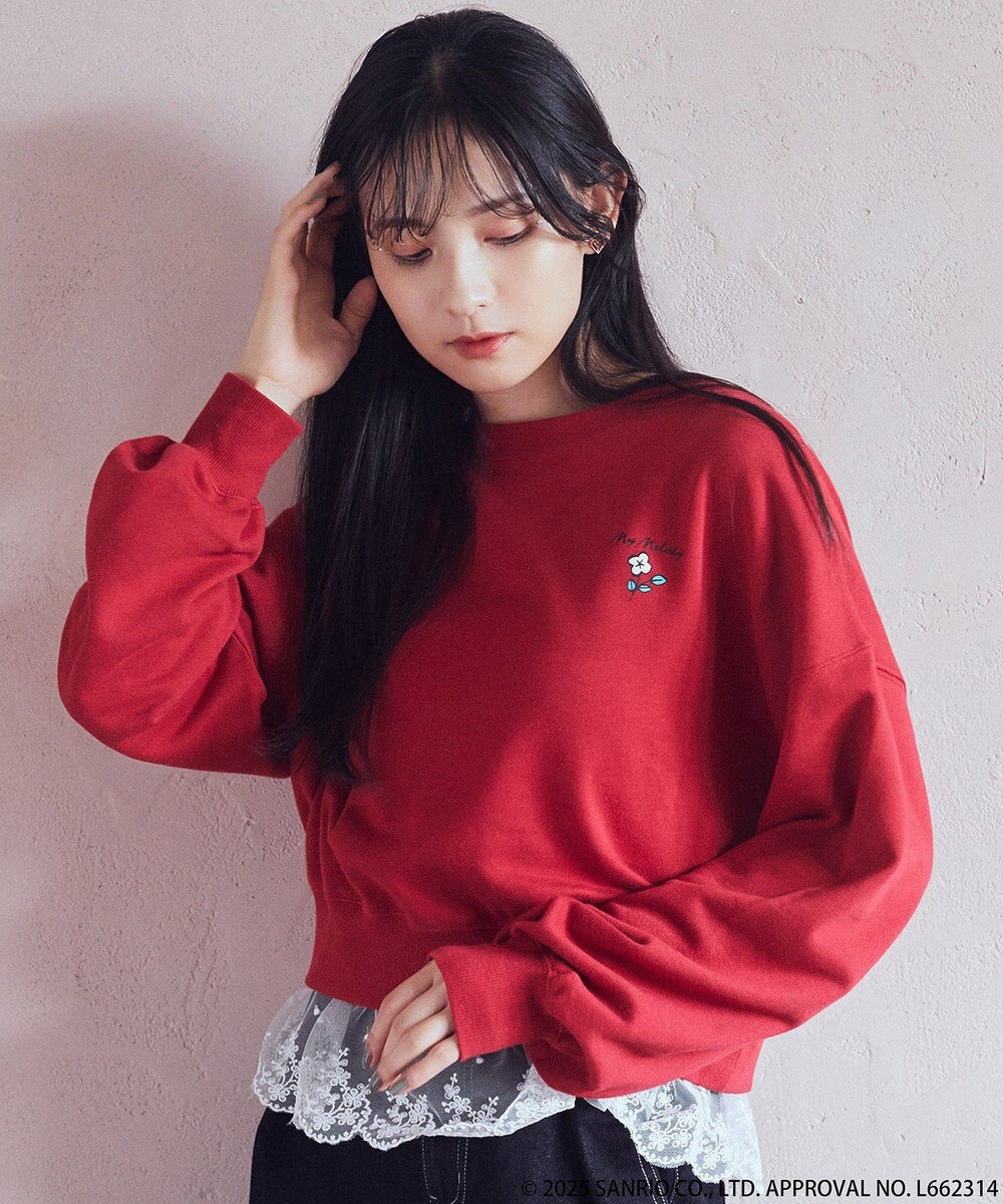 earth music&ecology マイメロディ＆クロミ／ｅａｒｔｈ　レトロアートスウェット 