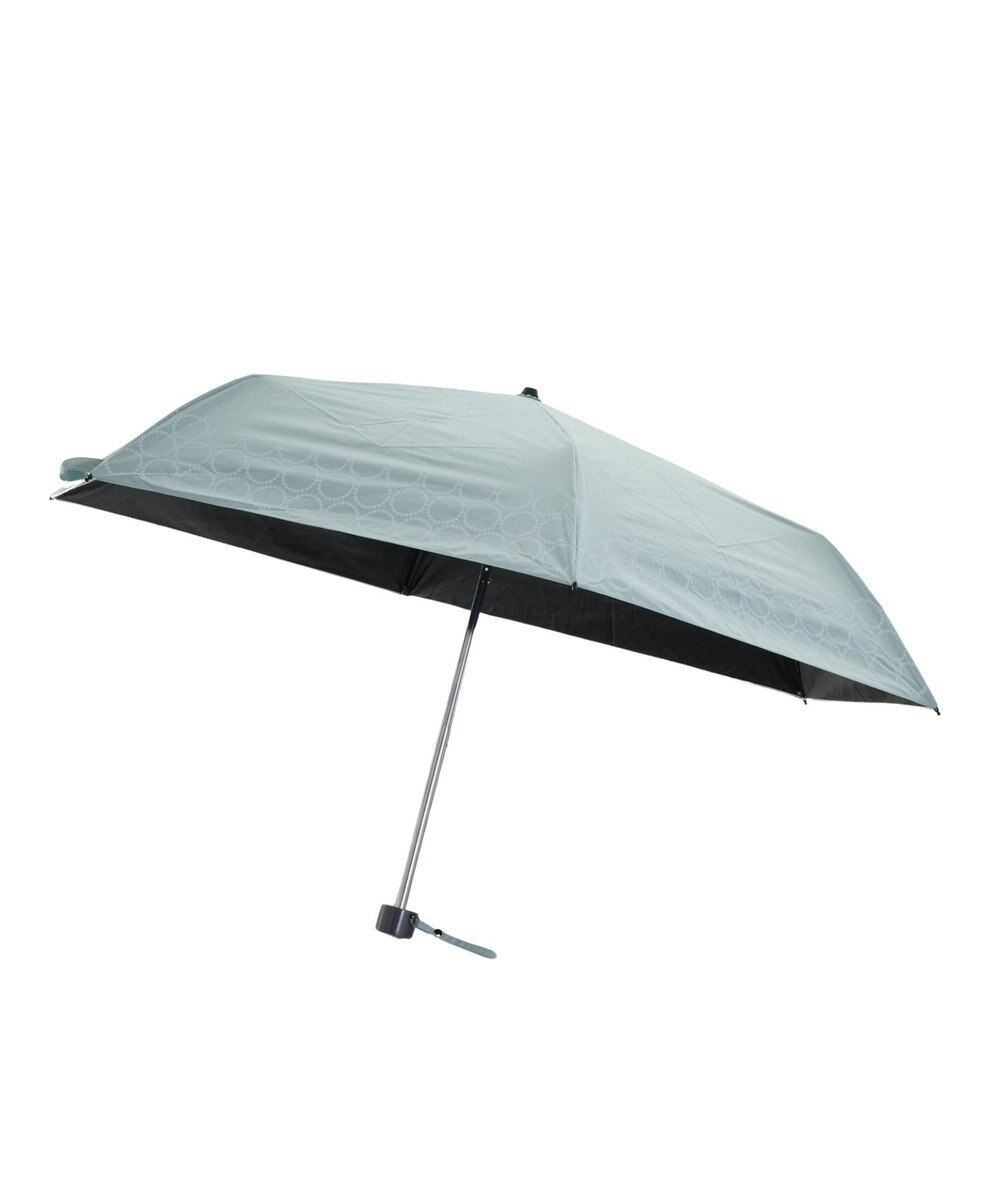 MOONBAT 晴雨兼用日傘 折りたたみ傘 まるボーダー／遮光 遮熱 UV 