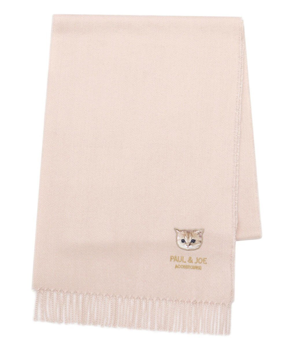 MOONBAT PAUL & JOE ACCESSOIRES ヌネットワッペン付きプレーンムースタッチマフラー（パッケージ入り） 