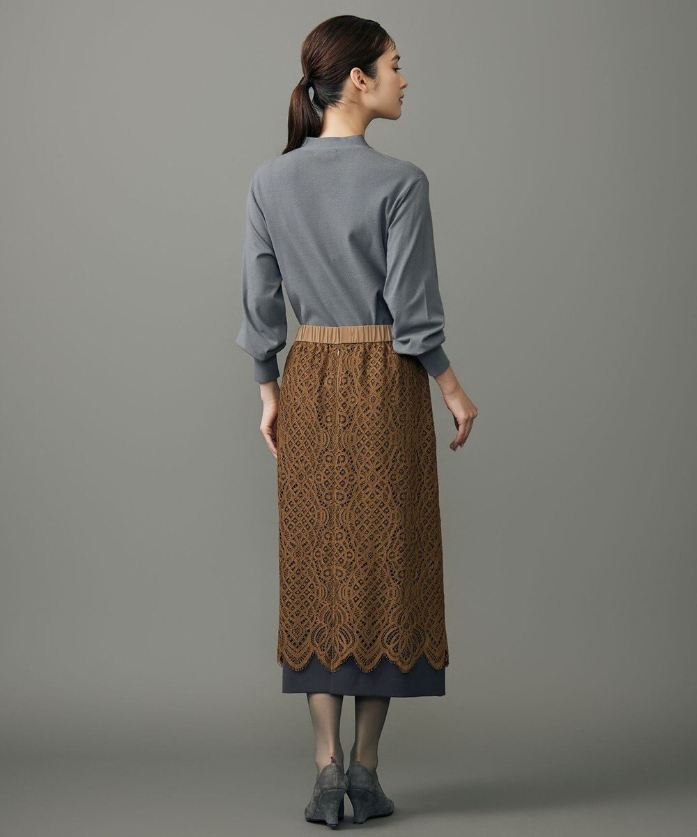 自由区 S 【SHIHOさん着用】バイカラーレース スカート 