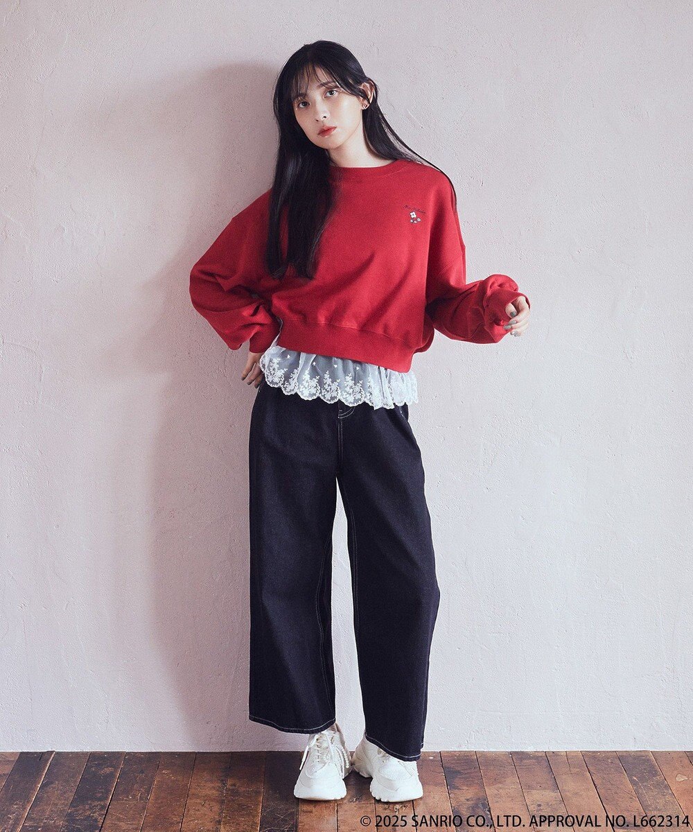 earth music&ecology マイメロディ＆クロミ／ｅａｒｔｈ　レトロアートスウェット 