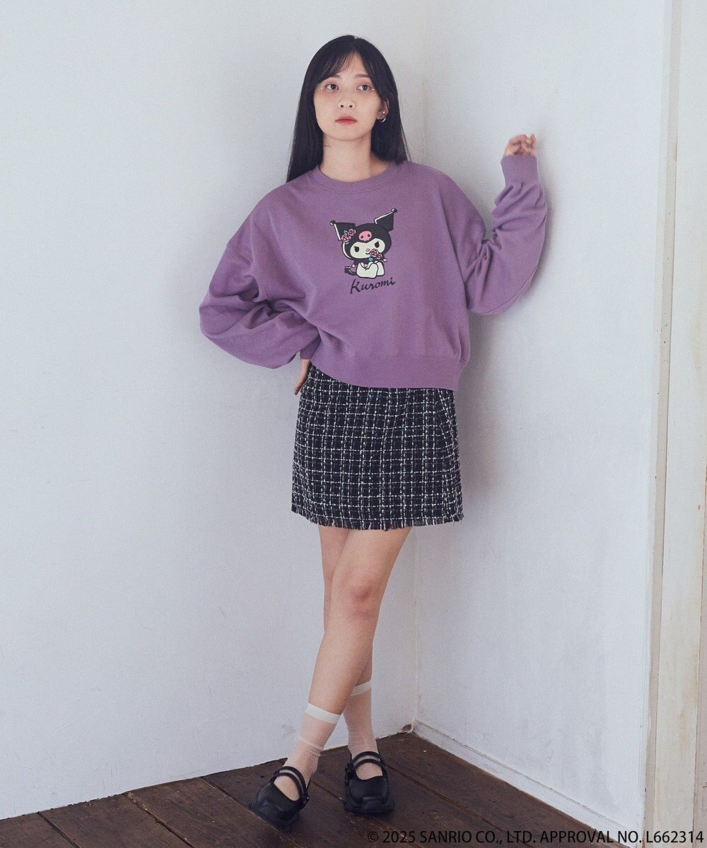 earth music&ecology マイメロディ＆クロミ／ｅａｒｔｈ　レトロアートスウェット 