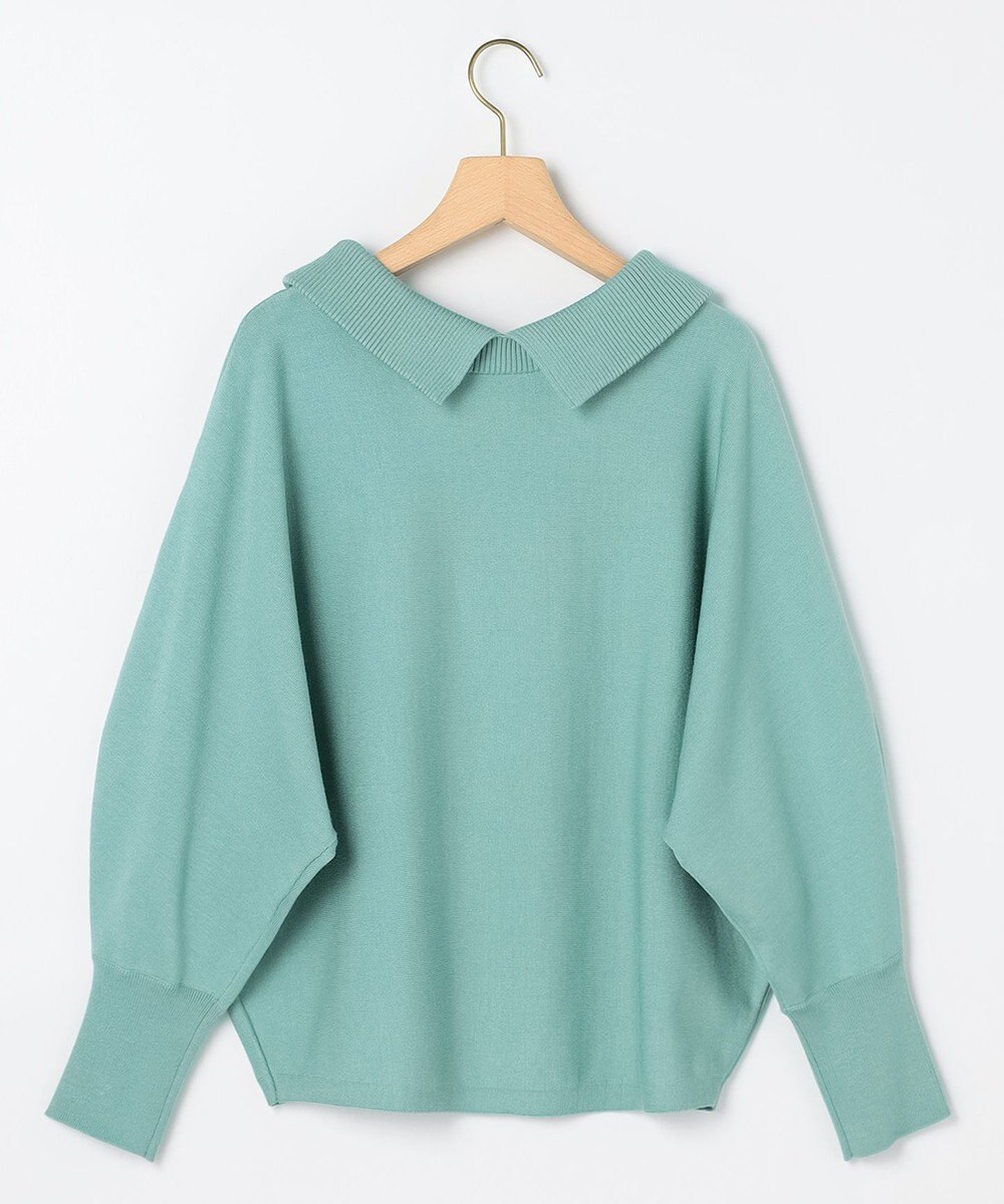 組曲 S 【加藤ローサさん着用 / 前後着用可】スムースストレッチロールネック ニット 