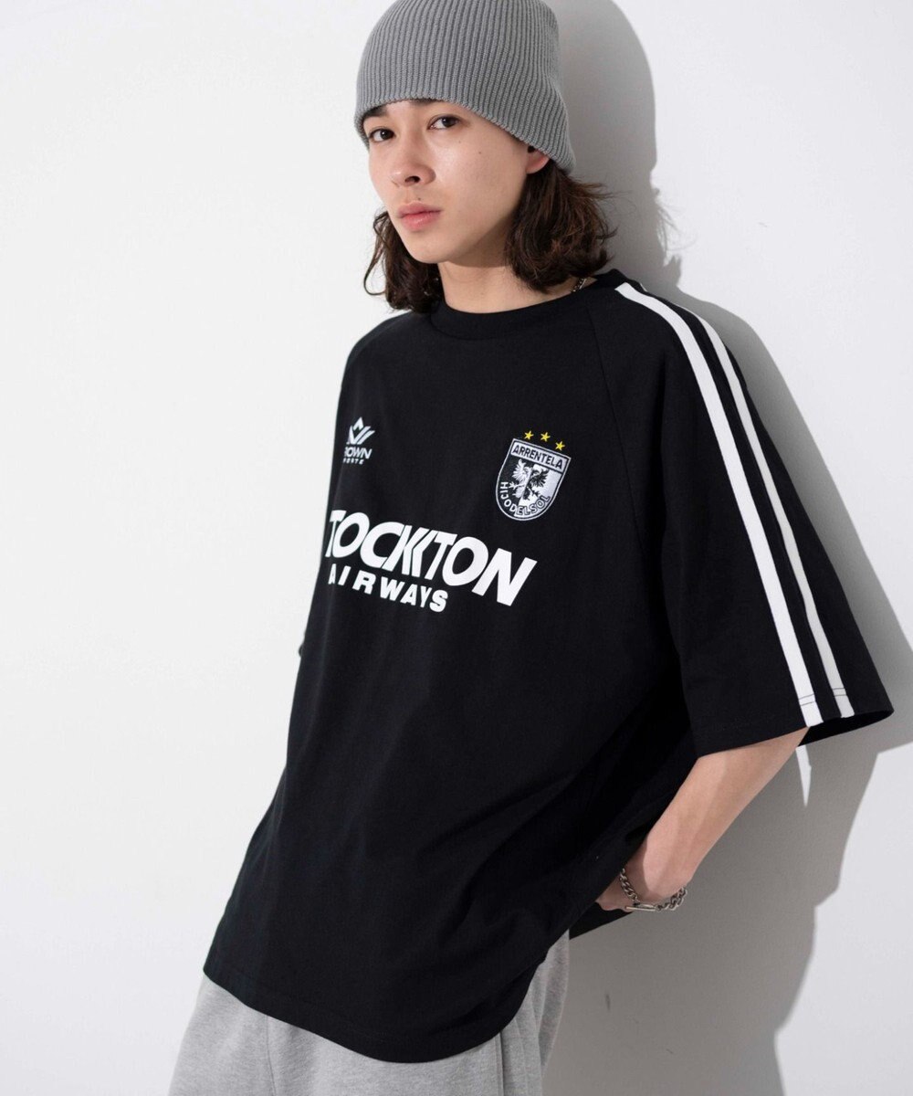 WEGO 【ユニセックス着用ITEM/手洗い可/MLサイズ】ラインゲームロゴT 