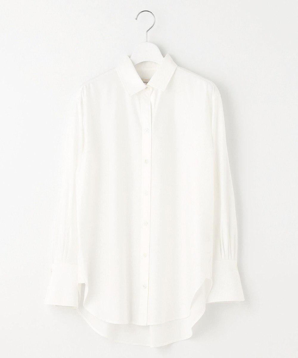 自由区 【洗える】ストレッチシャーティング ベーシック シャツ 