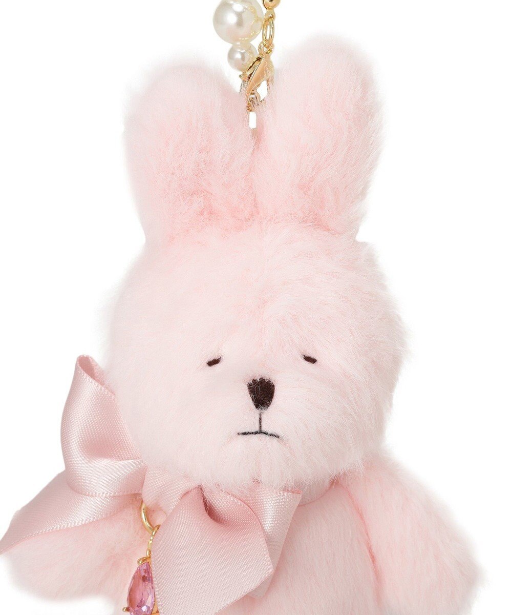 Maison de FLEUR ビジューリボンラビットチャーム 