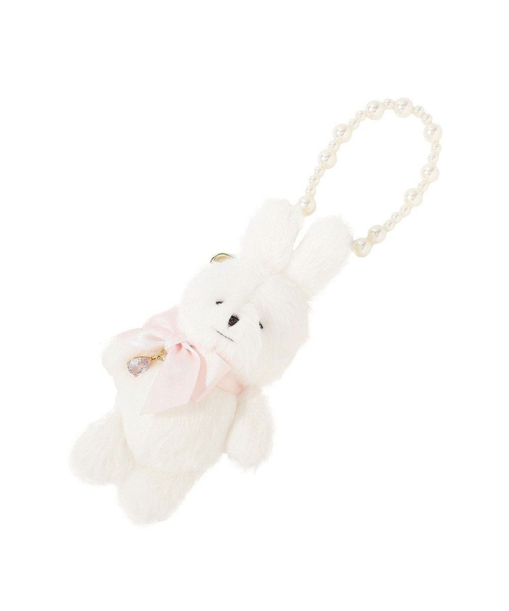 Maison de FLEUR ビジューリボンラビットチャーム 