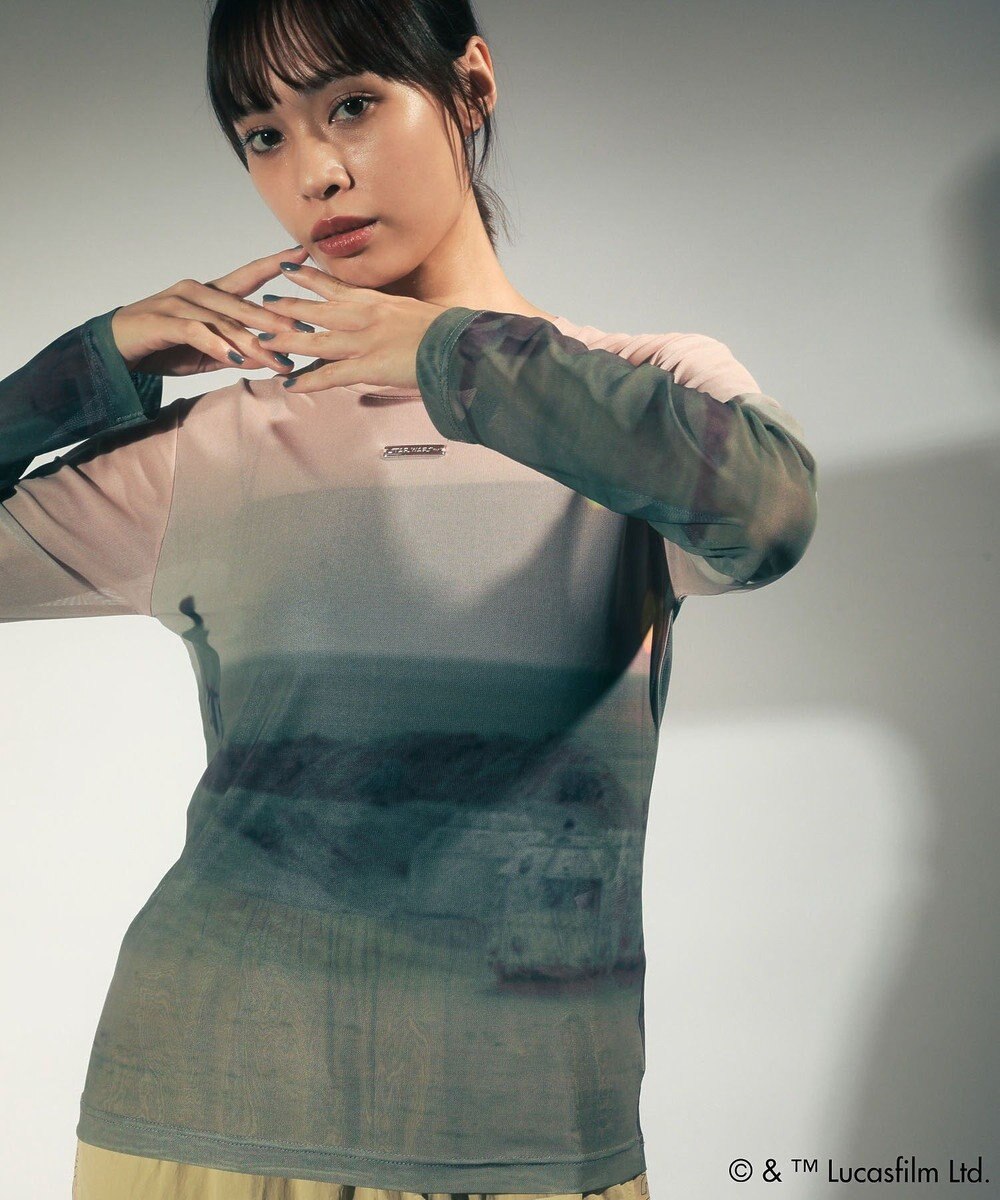 Green Parks ＳＴＡＲ　ＷＡＲＳ／シアープリントＴシャツ 