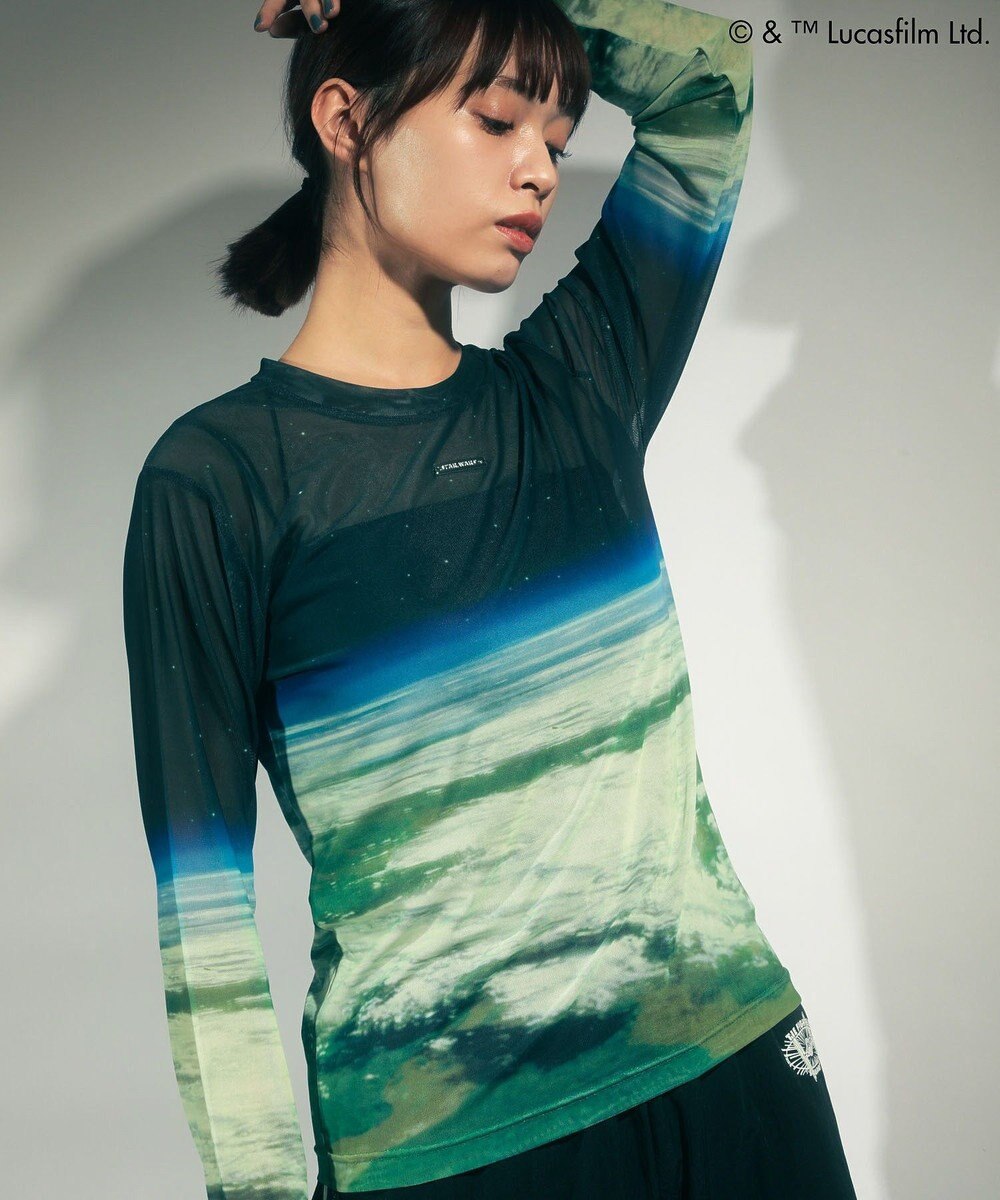 Green Parks ＳＴＡＲ　ＷＡＲＳ／シアープリントＴシャツ 