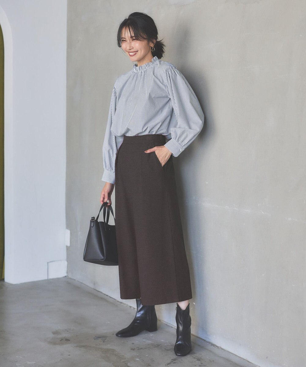 ANY 【UVカット/抗菌防臭/速乾】エニィファンクション　フリルモックブラウス 