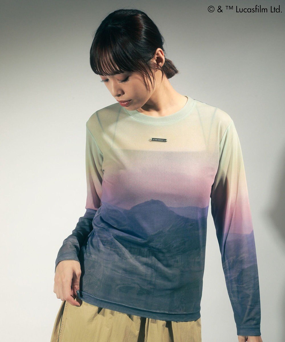 Green Parks ＳＴＡＲ　ＷＡＲＳ／シアープリントＴシャツ 